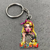 Maxcorners Darts Punk Girl 3D Keychain