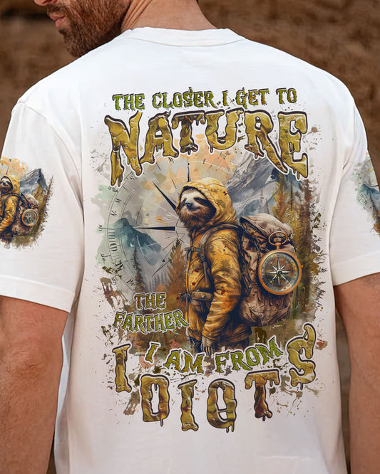 Maxcorners The Closer I Get To Nature Sloth All Over Print LM2101