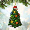 Maxcorners Personalized Pickleball Ornament, Funny Pickleball Christmas Tree With Paddles And Balls, Gift For Pickleball Lover