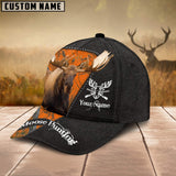 Maxcorners Personalized Name Beagle Moose Hunting 3D Caps