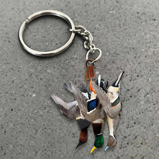 Maxcorners Duck Hunting Flat Ornament, Hunting Rearview Mirror Car Accessories, Hunting Christmas Ornament, Xmas Gift for Dad, Husband, Hunting Lover 2D Flat LM2211