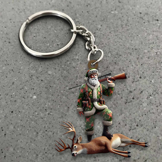 Maxcorners Custom Name Deer Hunting Ornament, Deer Hunter Christmas Gift 2D Flat LM2211