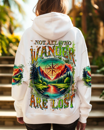 Maxcorners Not All Who Wander Are Lost Compass All Over Print LM2101