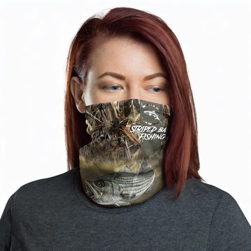 Maxcorners Striped Bass Fishing Nature Neck Gaiter