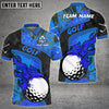 Maxcorners Golf Grunge Multicolor Option Customized Name 3D Shirt