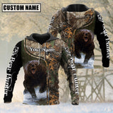 Maxcorners Custom Name Bear Hunting Shirt 3D All Over Printed Clothes