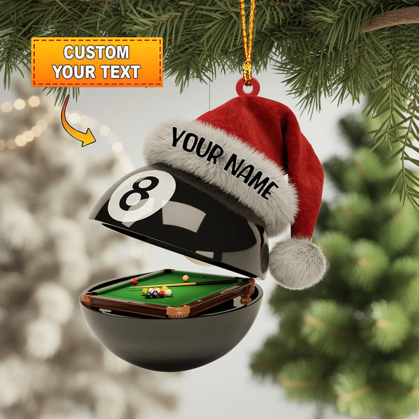 Maxcorners 8-Ball Pool Table Christmas Ornament