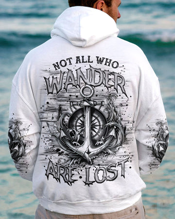 Maxcorners Not All Who Wander Are Lost Anchor Compass All Over Print LM1501