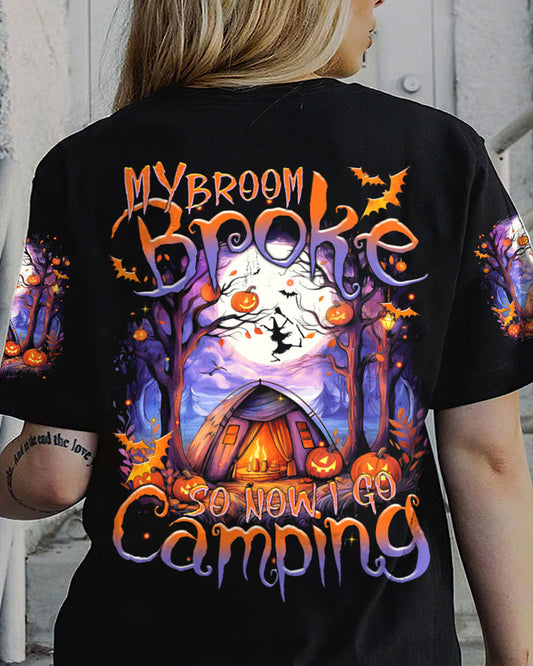 Maxcorners My Broom Broke So Now Halloween Camping All Over Print LM2101