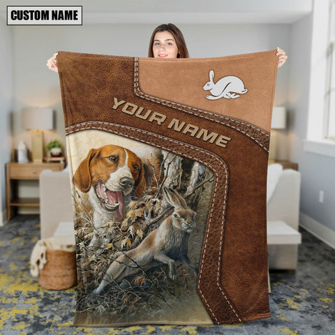 Maxcorners Personalized Rabbit Hunting Blanket