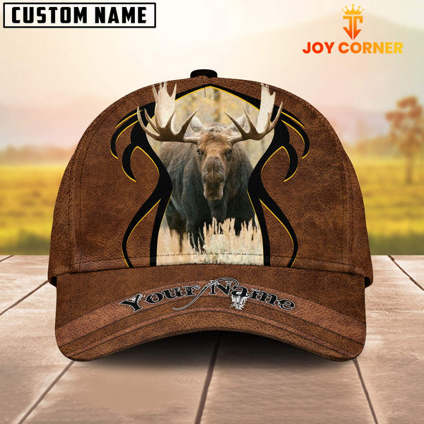 Maxcorners Hunting ( More Animal Option ) Leather Pattern Classic Personalized Cap