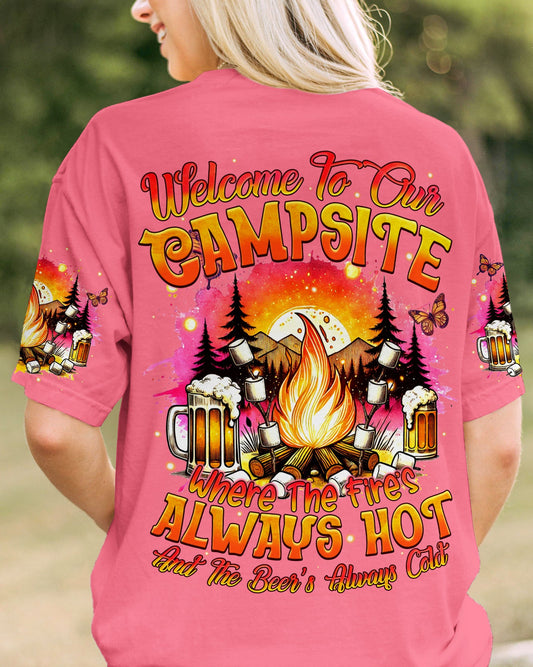 Maxcorners Welcome To Our Campsite All Over Print LM2101