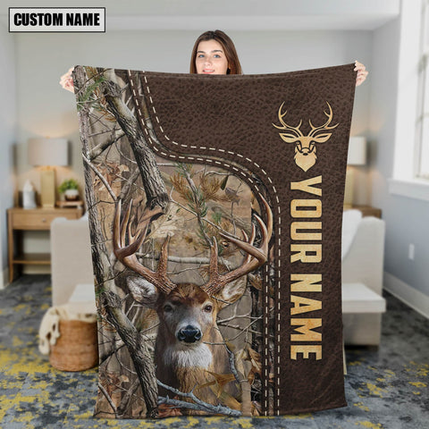 Maxcorners Personalized Deer Hunting Blanket