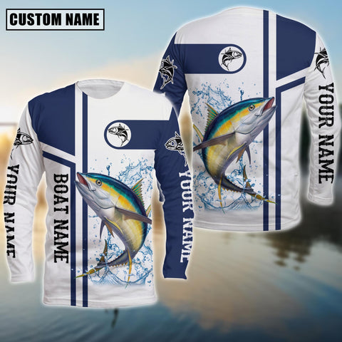 Maxcorners Fishing Tuna Customize Name And Boat Name 3D Shirts