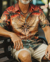 Maxcorners Compass Ocean Hawaiian Shirt LM1501