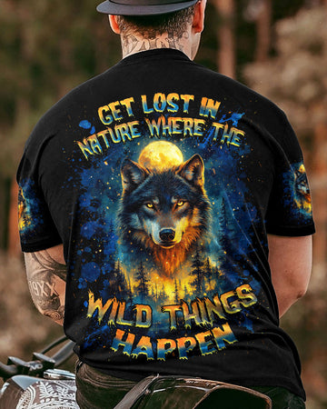 Maxcorners Get Lost In Nature Wolf All Over Print LM1501