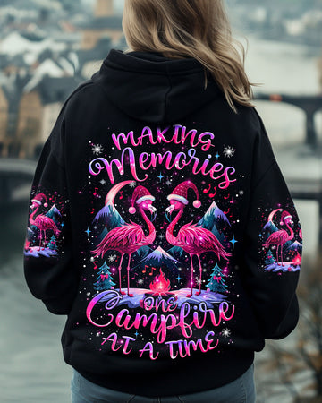 Maxcorners Making Memories One Campfire At A Time Flamingo Christmas All Over Print LM2101