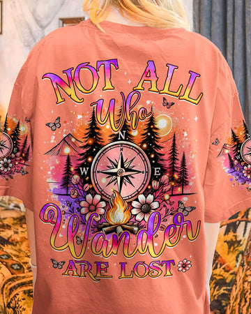 Maxcorners Not All Who Wander Are Lost Compass All Over Print LM2101