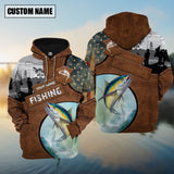 Maxcorners Personalized Tuna Fishing Jerseys 3D Hoodie