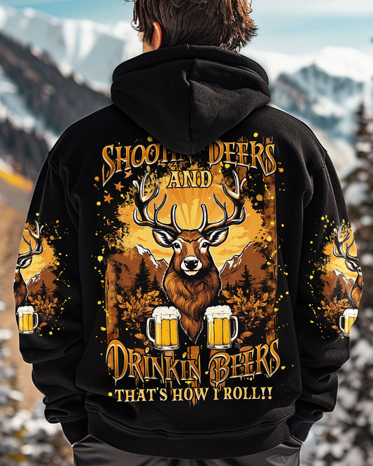 Maxcorners Shooting Deers And Drinking Beers All Over Print LM1601