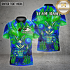 Maxcorners Bowling Bunny Neon Graffiti Street Glow Multioptions Personalized Name, Team Name Unisex 3D Shirt