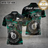 Maxcorners 8 Ball Shattered Glass  Lightning Multioptions Personalized Name, Team Name Unisex 3D Shirt