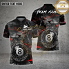 Maxcorners 8 Ball Shattered Glass  Lightning Multioptions Personalized Name, Team Name Unisex 3D Shirt