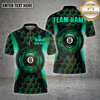 Maxcorners Billiards 8 Ball Electric Hexagon Multioptions Personalized Name, Team Name Unisex 3D Shirt (4 Colors)