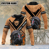 Maxcorners Premium Unique Cracked Turkey Hunting Customized Name 3D All Over Printed Clothes