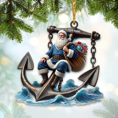 Maxcorners Santa Anchor Home Decor Christmas Ornament, Personalized Ornament 2D Flat LM2211