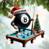 Maxcorners Custom Name Billiard Ornament, Billiard Lover Christmas Gift6 2D Flat LM2211