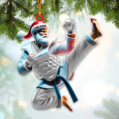 Maxcorners Custom Name Taekwondo Ornament, Taekwondo Christmas Gift 2D Flat LM2211