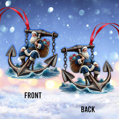 Maxcorners Santa Anchor Home Decor Christmas Ornament, Personalized Ornament 2D Flat LM2211