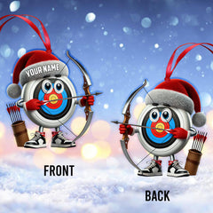 Maxcorners Custom Name Archery Ornament, Christmas Gift Decoration 2D Flat LM2111