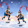 Maxcorners Wrestler Santa Home Decor Christmas Ornament, Personalized Ornament 2D Flat LM2211