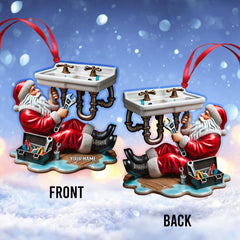 Maxcorners Santa The Repairman Home Decor Christmas Ornament, Personalized Ornament 2D Flat LM2211