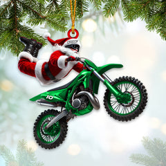 Maxcorners Custom Name Motocross Ornament, Motocross Lover Christmas Gift 2D Flat LM2211