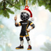 Maxcorners Custom Name and Number Soccer Ornament, Christmas Gift Decoration 2D Flat LM2111