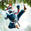 Maxcorners Custom Name Taekwondo Ornament, Taekwondo Christmas Gift 2D Flat LM2211