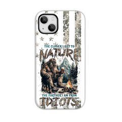 Maxcorners The Closer I Get To Nature Bigfoot Phone Case LM2101