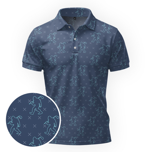 Maxcorners Stealth Walker Grid Golf Polo Shirt