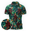 Maxcorners Pineapple Bigfoot Jungle Vibes Golf Polo Shirt