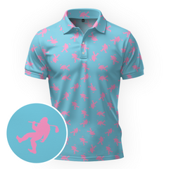 Maxcorners Bubblegum Fairway Walk Golf Polo Shirt