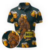 Maxcorners Sasquatch Six Pack Beer Golf Polo Shirt