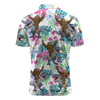 Maxcorners Bigfoot Rides T-Rex Party Golf Polo Shirt
