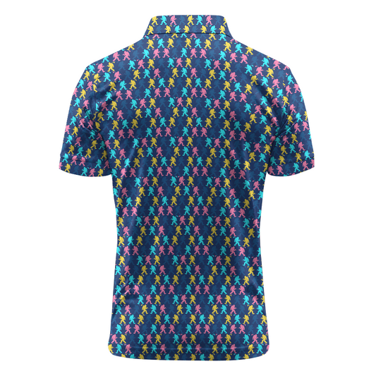 Maxcorners On Repeat - Neon Crowd Golf Polo Shirt