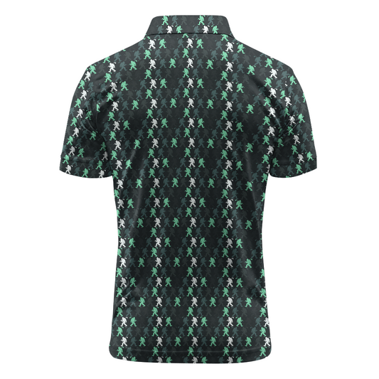 Maxcorners On Repeat - Pine Grid Golf Polo Shirt