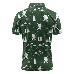 Maxcorners Sasquatch Snow Rock Golf Polo Shirt