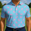 Maxcorners Bubblegum Fairway Walk Golf Polo Shirt