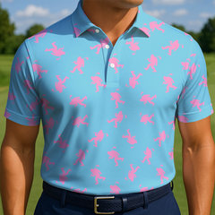 Maxcorners Bubblegum Fairway Walk Golf Polo Shirt